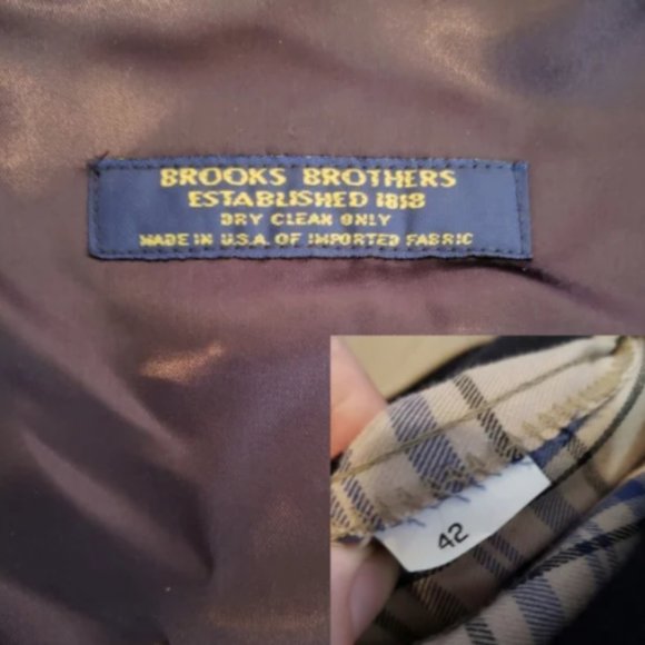 Brooks Brothers Trench Coat Removable Wool Liner - Picture 4 of 5